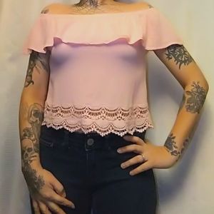 Ambiance Off the Shoulder Crop Top